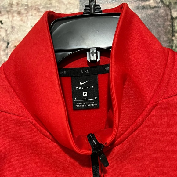 Nike Dri-Fit Dry half-Zip Red Jacket Men’s Size Medium NWT - Picture 4 of 7